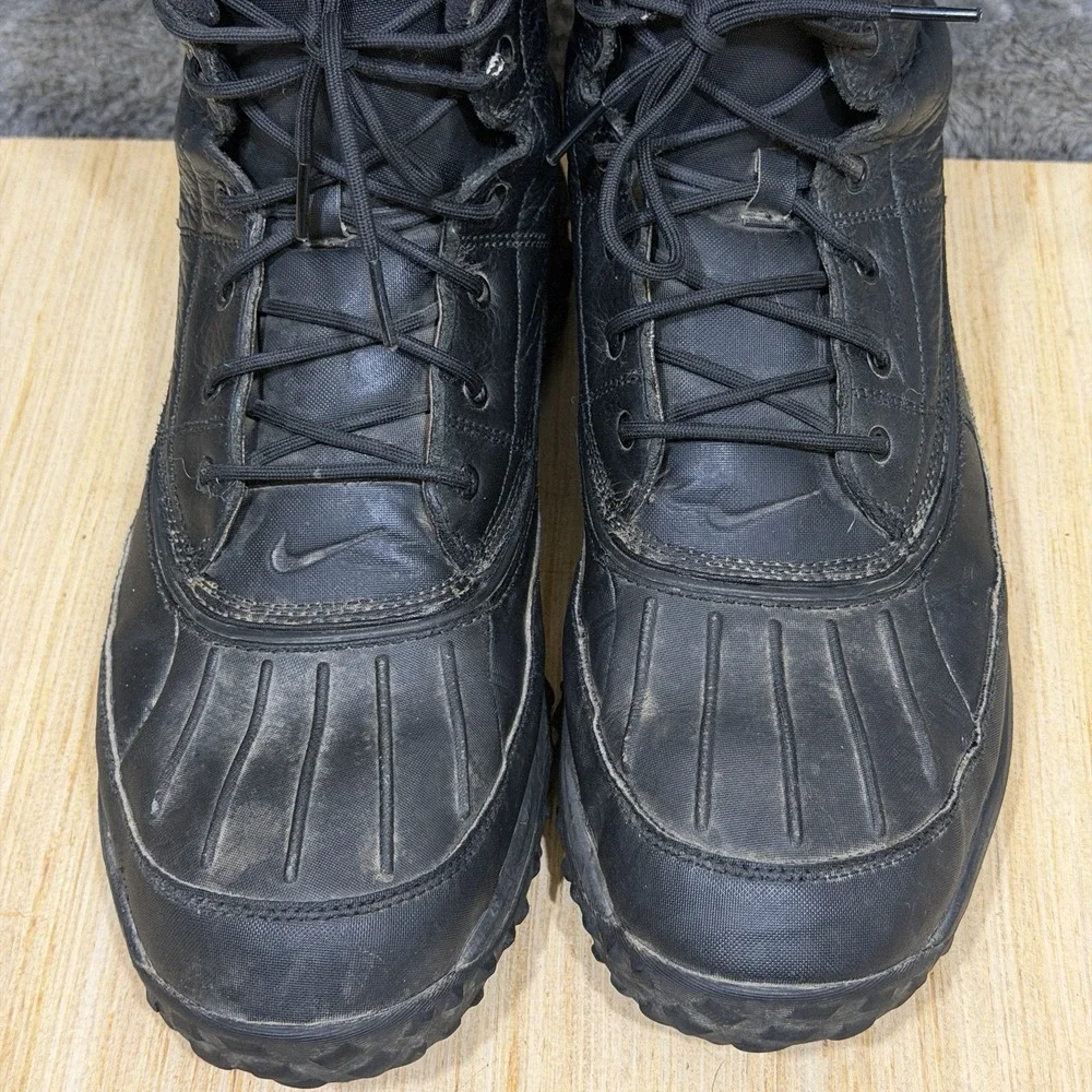 Nike Kynwood Zoom Black Boots Men Size 13 Black Utility Water Resistant Leather
